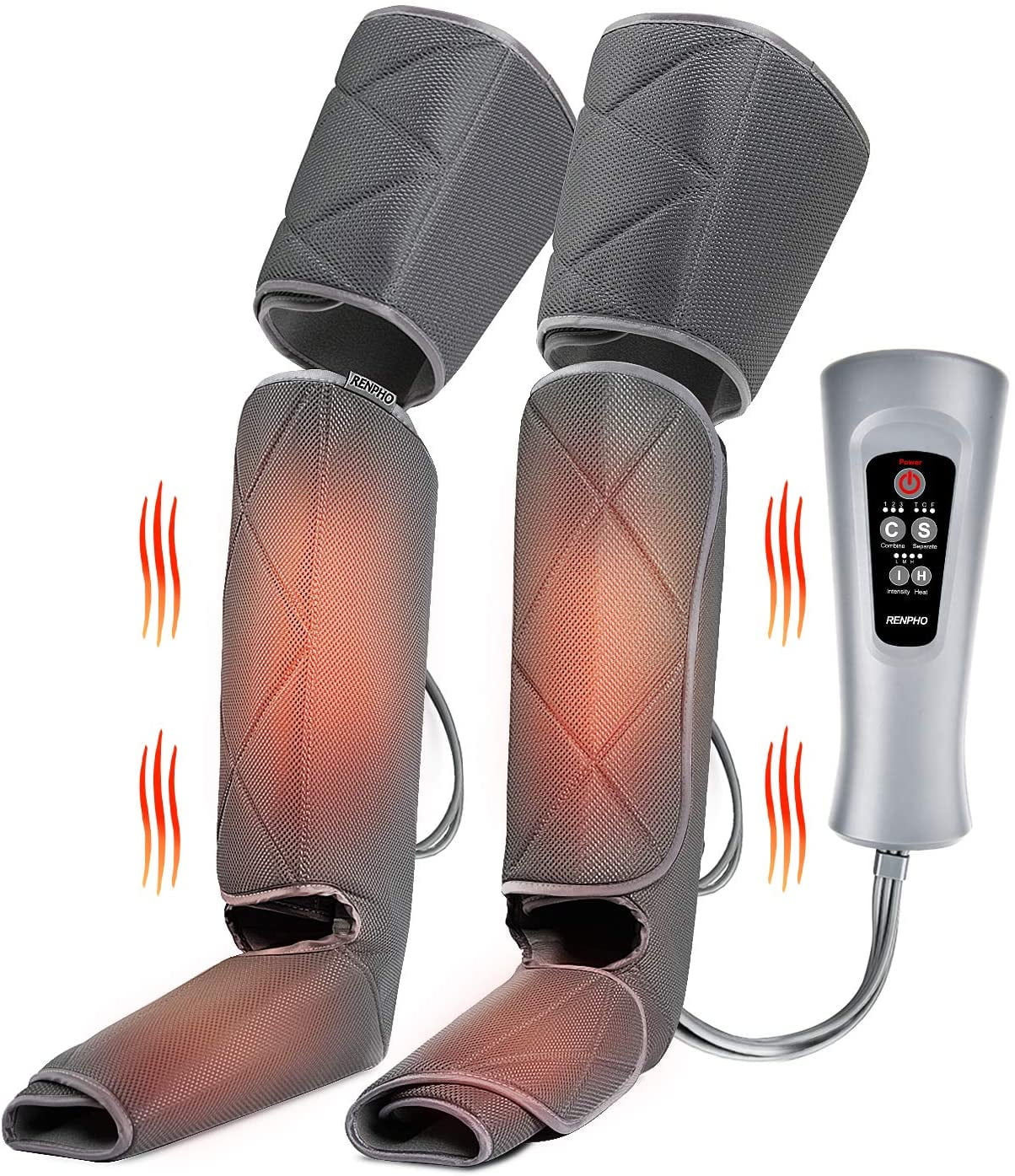 RENPHO Leg Massager for Circulation With Heat, Compression Calf Thigh