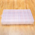 thumbnail image 4 of Transparent Hardware Tool Storage Box Large Capacity Plastic Container with 28 Grids, Jewelry and Earring Organizer for Home, 4 of 8