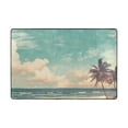 thumbnail image 3 of Retro Beach Sky Area Floor Mats 72" x 48" Soft Non-Slip Large Rugs Nursery Memory Foam Carpets Living Room Doormat for Bedroom Dinning Decor, 3 of 7