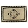 thumbnail image 1 of First Impression Artistic Bordered Medallion Monogrammed Indoor/Outdoor Door Mat, 1 of 11