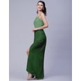 thumbnail image 5 of Moomaya Solid Side Slit Skirt For Women, Front Slit Ankle Length Asymmetrical Summer Skirt, 5 of 8