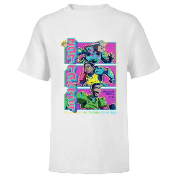Disney PIXAR Lightyear No Experience No Training No Problem - Short Sleeve T-Shirt for Kids - Customized-White