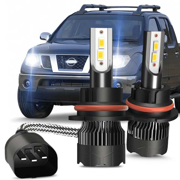 9007/HB5 LED Headlights Bulb for 2001-2019 Nissan Frontier Cab Pickup High Low Dual Beam Kit