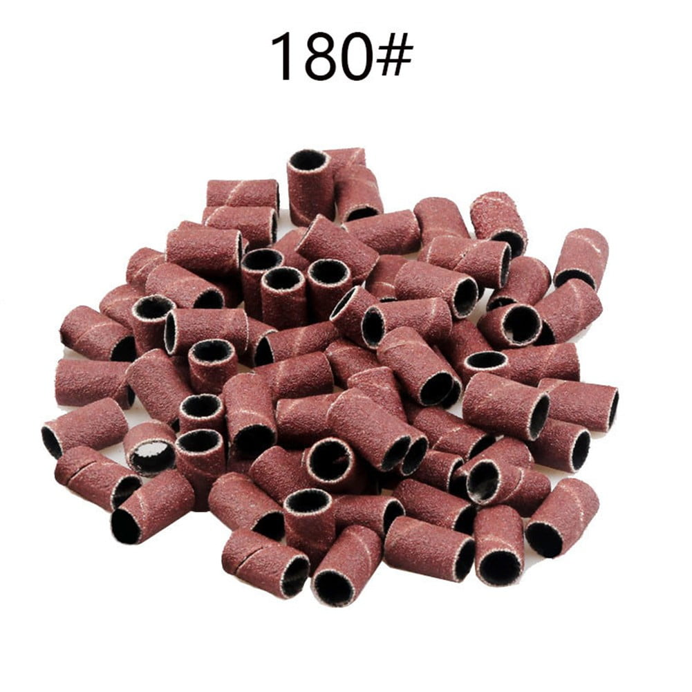 Leke 50pcs Sandpaper Grinding Head Sanding Drum Bit Abrasive Rotary