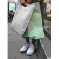 thumbnail image 6 of Pack of 500 White Shopping Bags with Die Cut Handle 15 x 18 x 4 Thickness 1.25 Mil. Bottom Gussset. Low Density Polyethylene Bags 15x18x4 Retail Plastic Bags. Poly Bags with Die-Cut Handles., 6 of 7