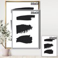 thumbnail image 2 of Black and White Geometric Company II - Mid-Century Modern Framed Canvas, 2 of 3