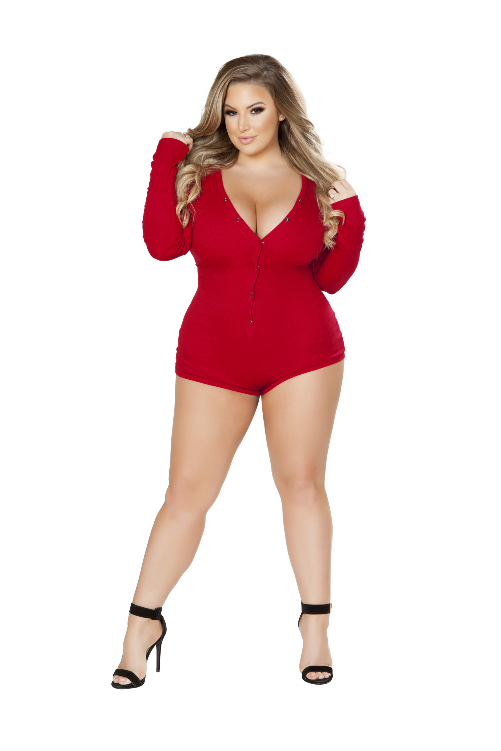 Cozy \u0026 Comfy Sweater Romper, Burgundy 