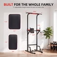 thumbnail image 6 of SUGIFT Power Tower Pull Up Bar Dip Station, 11 Adjustable Height Levels, 1000 LBS Multifunction Home Gym Strength Training Equipment, 6 of 9
