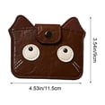 thumbnail image 3 of ZZkhGO Faux Leather Mini Coin Purse, Slim Soft Card Wallet with Magnetic Proof ID Pouch, Compact Cash Holder for Small Change Cards Daily Use, 3 of 6