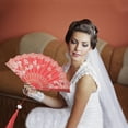 thumbnail image 5 of Unique Bargains Tassel Folding Fan 1 Pc for Weddings Parties Red, 5 of 5