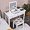 White, variant on CHARMAID Makeup Vanity Desk with Flip Top Mirror and 3 Drawers, 7 Storage Compartments, White Writing Desk Dressing Table Vanity Set with Cushioned Stool for Kids Girls Women, Easy Assembly