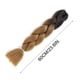 thumbnail image 3 of Fiudx Extensiones de Cabello Trenzado de 24 Pulgadas, Fibra Sintética de Alta Temperatura, Cabello Trenzado Preestirado, Liviano y Cómodo, Ideal para Trenzas y Pelucas, Peinados de Bricolaje, Fiesta, 3 of 3