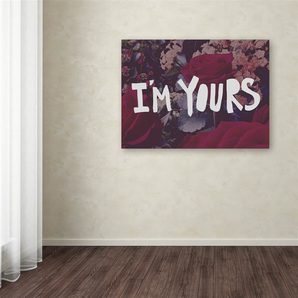 Trademark Fine Art "I'm Yours" Canvas Art by Leah Flores