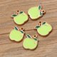 thumbnail image 1 of Accesorios de joyería de aleación KC colgante de aceite de gota de oro 10 frutas plátano manzana piña sandía, 1 of 6