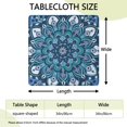 thumbnail image 2 of Colorful Floral Print Tablecloth with Stretch Fit for 34 Inch Square Bohemian Style Table Decor, 2 of 6
