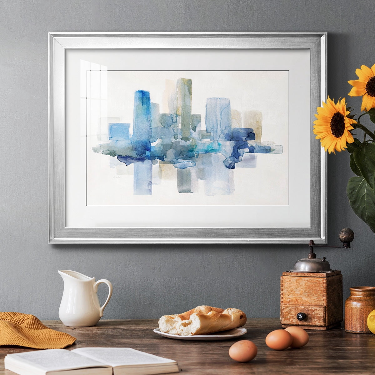 Soft Skyline II Premium Framed Print - Ready to Hang