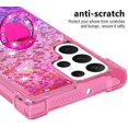 thumbnail image 2 of Clear Case for Samsung Galaxy S23 Ultra (Not S23) with Kickstand for Girls Women, Liquid Glitter Sparkle Bling Cute Case Gradient Quicksand Cover for Samsung Galaxy S23 Ultra JB Pink Mauve, 2 of 14