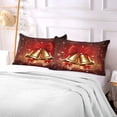 thumbnail image 7 of Christmas Wind Chime Plush Pillow Case, Zippered Bed Pillow Pillowcases, Super Soft and Cozy Pillowcase Covers for Sleep Decor Giftsation - King Size 20x40in, 7 of 7