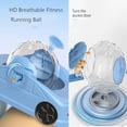 thumbnail image 5 of New Exercise Wheel for Hamsters,Hamste r Silent Running Exercise Wheel,Clear Plastic Balls,Hamster Running Ball,or Hamster, Gerbils, Mice,Hedgehog and Other Small Pets (Blue), 5 of 7
