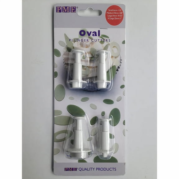 PME Miniature Oval Plunger Cutter Set of 4