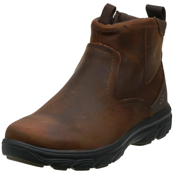 Skechers USA Men's Resment Korver Chukka Boot,Dark Brown,10.5 M US