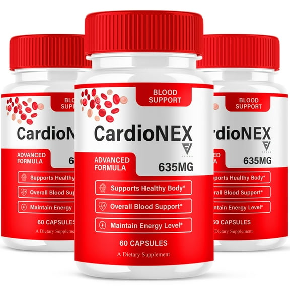 (3 Pack) CardioNEX Blood Support Capsules, CardioNEXX Supplement (180 Capsules)
