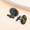 thumbnail image 6 of Snail Stylish Men's Cufflink Set in Silver Stainless Steel for Formal Attire and Classic Suit Styles, 6 of 6