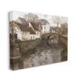 thumbnail image 3 of Classic Canal Neighborhood Scenery Landscape Painting Gallery Wrapped Canvas Print Wall Art, 3 of 7