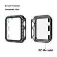 thumbnail image 7 of Takfox For Apple Watch Case with Tempered Glass Screen Protector for iWatch 38mm Series 3/2/1, Anti-Scratch Hard PC Bumper Full Body Cover Bling Diamond Rhinestone Frame for Women Girls Accessories, 7 of 7