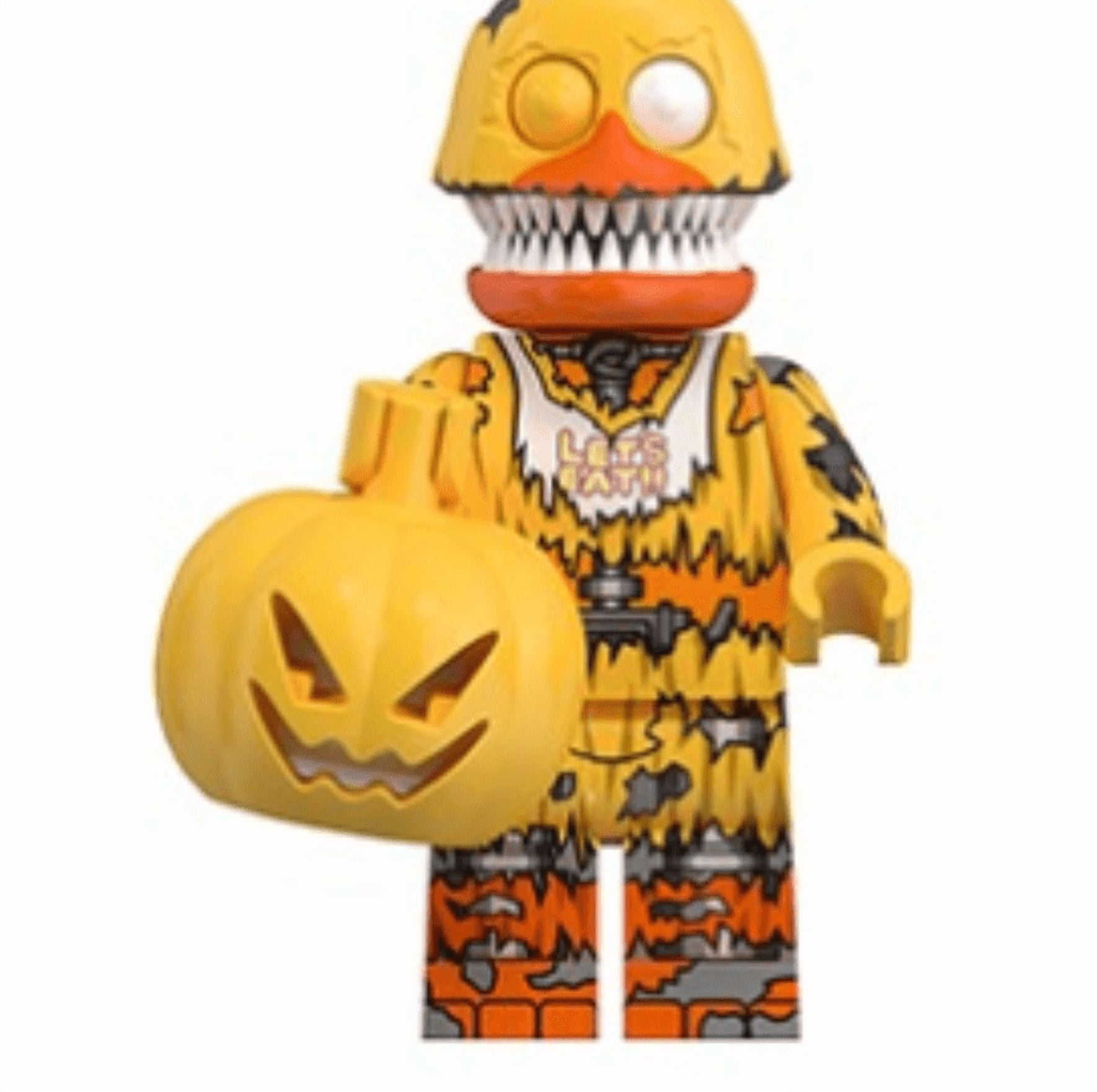 Harbrot Five Nights at Freddy's Action Figures, Halloween Series Five Nights at Freddy's Toys Children's Building Toys Sets 3D Kids Puzzles Halloween Decorations, Building Blocks for Kids Ages 4-8, B