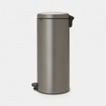 thumbnail image 2 of NewIcon Pedal Bin, 30L, Plastic Bucket Platinum, 2 of 4