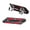Red, variant on Black Motorcycle Exhaust Pipe Heat Shield Protective Cover Motorcycle Exhaust Pipe Decoration 7.28X1.97X0.39 Inches Plastic