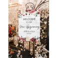 thumbnail image 3 of Darling Souvenir MADE WITH LOVE Personalized Welcome Sign/ Banner, Welcome To Our New Beginning Custom Painted Flower With Border Wedding, Engagement Party Sign - 18x12, 3 of 5
