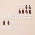 thumbnail image 5 of Fofosbeauty 24pcs Press on Nails, Fake Nails, Full Cover Acrylic Nails for Girls Women Kids, Almond Retro Polka Dot Bow Wine Red, 5 of 10
