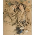 thumbnail image 3 of Howard Chandler Christy 20x24 Black Modern Framed Museum Art Print Titled - A Modern-Day Motoring Couple (1912), 3 of 5