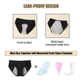 thumbnail image 4 of Yintry Girls Period Panties Cotton Menstrual Underwear, 6-Pack, Size XS-L, 4 of 6