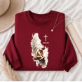 thumbnail image 4 of Jollimate Reaching Hand of Jesus Sweatshirt, Jesus Is King Christian Pullover, Religious Crewneck for Women, 4 of 6