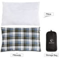 thumbnail image 4 of REDCAMP Small Camping Pillow Lightweight and Compressible, Flannel Travel Pillow with Removable Pillow Cover, 2 Pack, 4 of 6