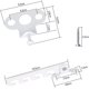 thumbnail image 2 of Restrictor de ventana abatible 2 piezas Restrictor de ventana, pestillos de ventana con 4 S, 2 of 5
