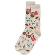 thumbnail image 3 of MeMoi Men's Nashville Bamboo Crew Socks - Mens - Male, 10-13, Oatmeal Heather, 3 of 3