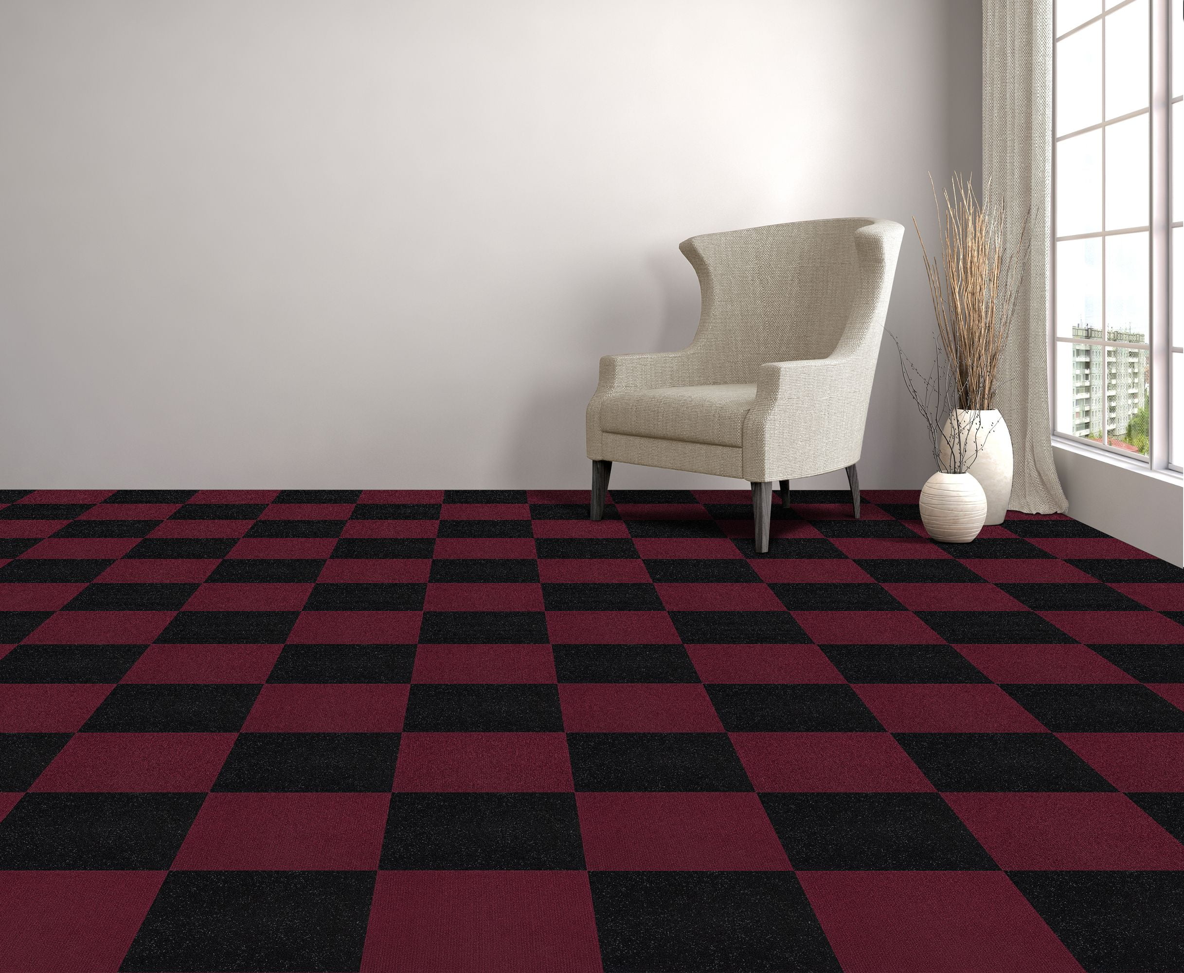12 Tiles//12 Sq Smoke 12 Tiles//12 Sq/' Achim Home Furnishings NXCRPTSM12 Nexus 12 inch x 12 inch Self Adhesive Carpet Floor Tile