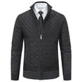BVnarty Men's Knitted Zipper Cardigan Jacket Warm Winter Patchwork Long