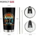 thumbnail image 4 of 70th Birthday Gifts for Men 1954 Tumbler Cup for Women 20 oz Double-sided Cup Vintage Fifty Birthday Present - Husband Wife Grandma Grandpa Mother''s Day Father''s Day Gift (1974 50th), 4 of 6
