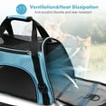 thumbnail image 4 of Pet Cat Dog Carrier Bag, Soft-Sided Pet Travel Carrier for Cats, Dogs Puppy Comfort Portable Foldable Pet Bag, Blue, 4 of 7