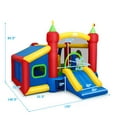 thumbnail image 2 of Gymax Inflatable Bounce House Kids Slide Jumping Castle with Ball Pit and Dart Board, 2 of 10