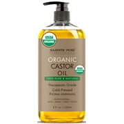 Majestic Pure USDA Organic Castor Oil, 8 oz