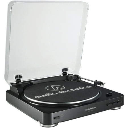 Audio-Technica AT-LP60BK Fully Automatic Belt-Drive Stereo Turntable (Best Belt Drive Turntable)