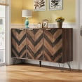 thumbnail image 4 of Sideboard Buffet Cabinet with Storage,Wood Sideboard Cabinet Accent Kitchen Buffet Cabinet with Doors,Console Table Coffee Bar with Adjustable Shelf for Entryway, 4 of 5
