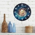thumbnail image 7 of GZHJMY Galaxy Space Wall Clock, 10" Silent Non Ticking Round Clock, Oil Painting Easy to Read Clock for Living Room Bedroom Bathroom Home Decor Holiday Gifts, 7 of 7
