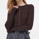 thumbnail image 2 of Sudadera con capucha extragrande,Camiseta informal de manga larga con estampado de patchwork para mujer, blusa de cuello redondo, poliéster ligero, para usar en casa, sopatenor, 2 of 8